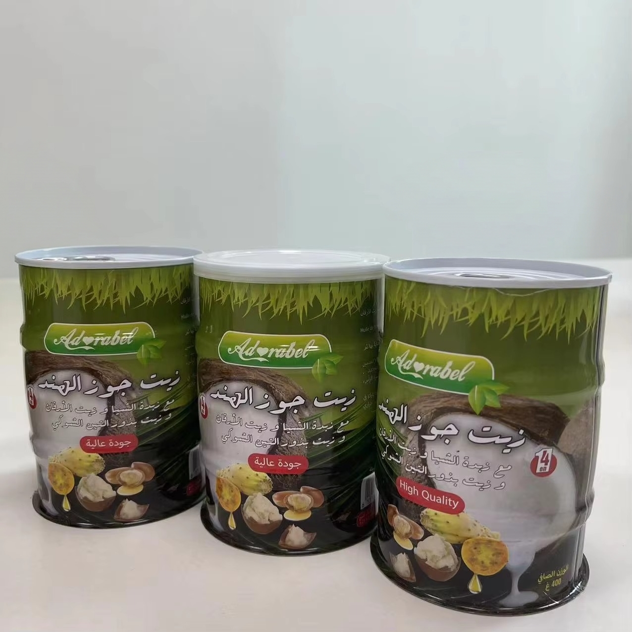 metal packaging for coconut oil