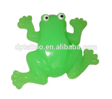 plastic splastter frog plastic toys vending toys sticky frog