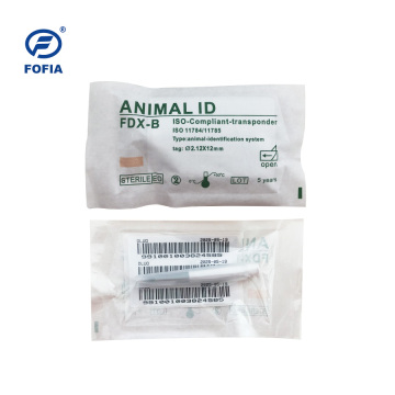 2.12mm ISO FDX-B Sheep Animal ID Microchip Syringe