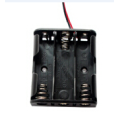 3 PCS AA Porte-batterie avec fils de fil avec couvercle