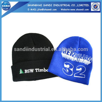 advertising high quality custom beanie with label