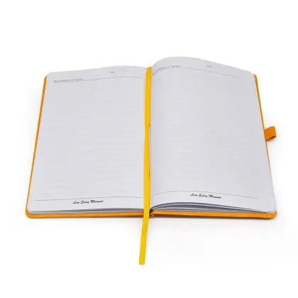 2025 Custom Printed Moleskine Style Leather Notebook with Logo