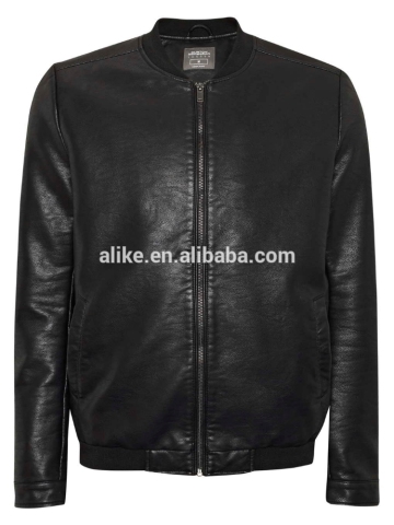 ALIKE men pu jacket bomber pu jacket