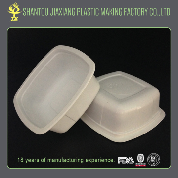 Custom made embossing plastic lunch packaging box