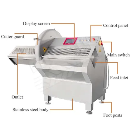 Industrial Electric Frozen Meat Slicer Machine for Beef Bacon and Cooked Meats