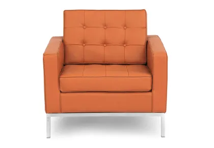 Florence knoll replica single leather sofa