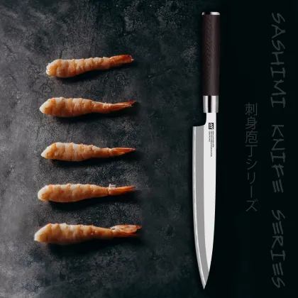 Professional 440C Japanese Kitchen Knives Set for Sashimi and Sushi