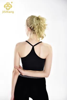 Alphabet Decoration Sports Bra Yoga Strap Beauty Back