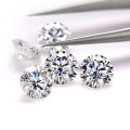 2 ပတ်ပတ်လည် 2 ကာရက်တောက်ပတောက်ပ Moissanite Def Vvs