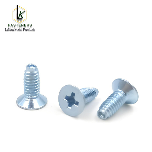 Tornillos de rosca trilobulares Phillips avellanados