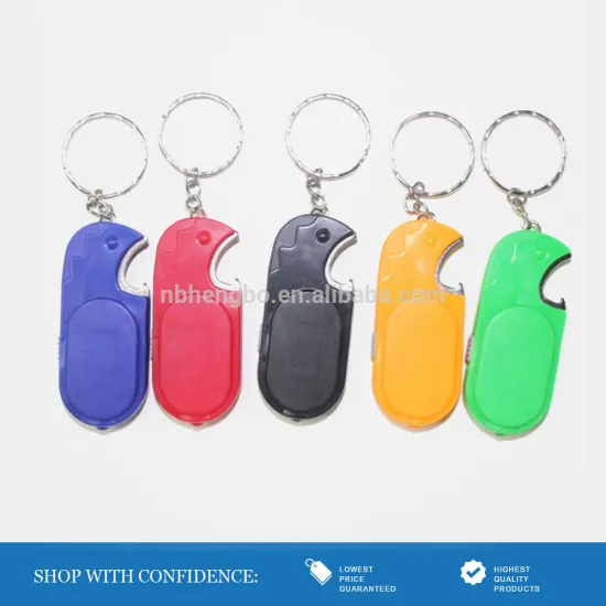 plastic mini flashlight bottle opener animal led keychain