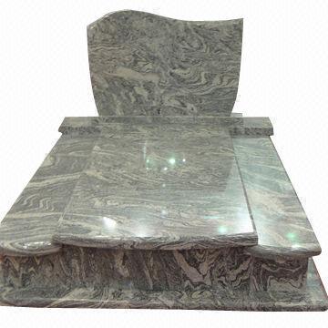 Tombstone, China Juparana Monument with Polished Finishing