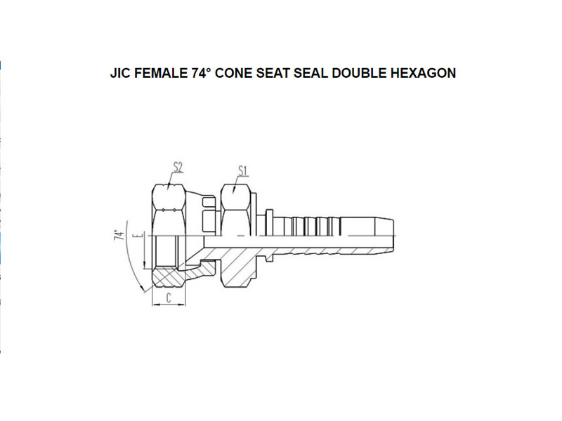 China JIC Perempuan 74 ° Kerucut Ganda Hexagon 26711D dengan Grosir Berkual...