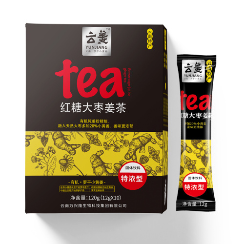 Té de jengibre y dátil rojo extra fuerte con azúcar moreno