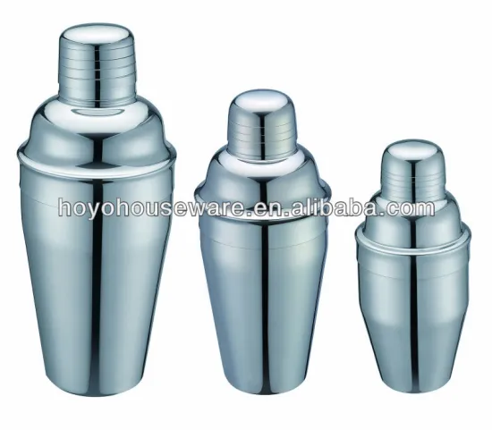 3pcs stainless steel 750ml 500ml 350ml cooktail shaker set