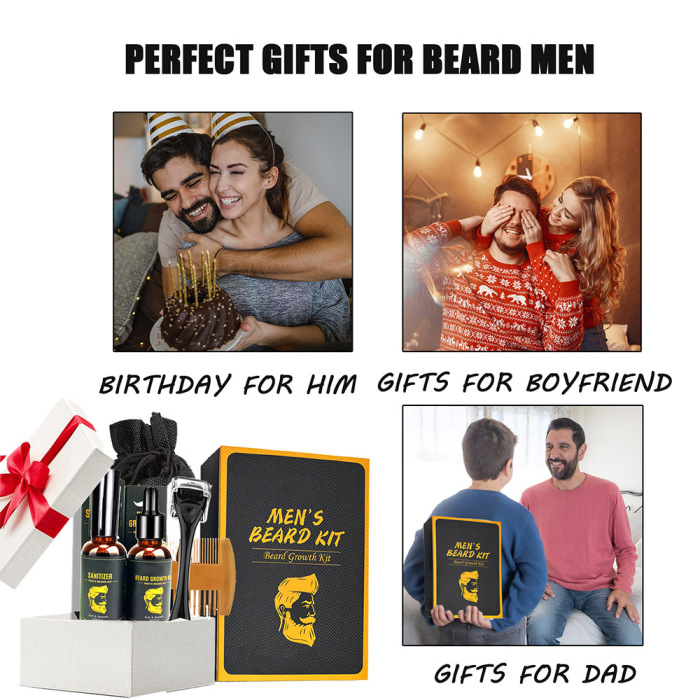 Kits de crecimiento de barba de 13 piezas