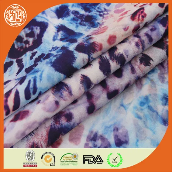 100%polyester high quality cow print fabric