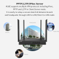 Tenda W18E Enterprise Wireless WiFi Router Gigabit Version 2.4G 5GHz Dual-Band 1167Mbps Wi-Fi Repeater with 4 High Gain Antennas