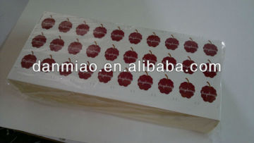 Raspberry small glossy paper sticker by laser-cut