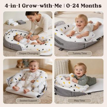 Portable Foldable Baby Lounger for Newborns
