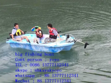 large fishing boat fishing boat rescue boat plastick kayak 8person kayak pedal boat