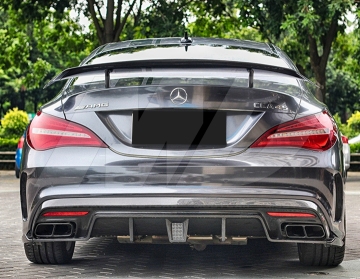 Paktechz Carbon Fiber Rear Spoiler for 2013-2018 MERCEDES BENZ Cla-Class