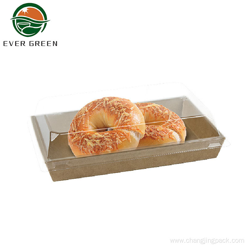 Biodegradable Compostable Kraft Paper Food Packaging Tray
