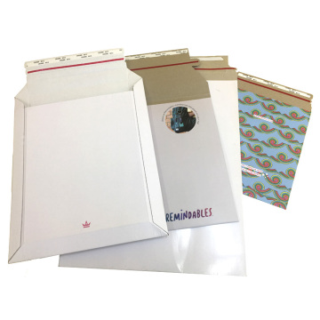 Impresión de diseño personalizado no flexible Manténgase de cartón blanco plano Cardboard