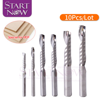 Startnow 10PCS MDF End Mill Cutting CNC Tool Router Bits