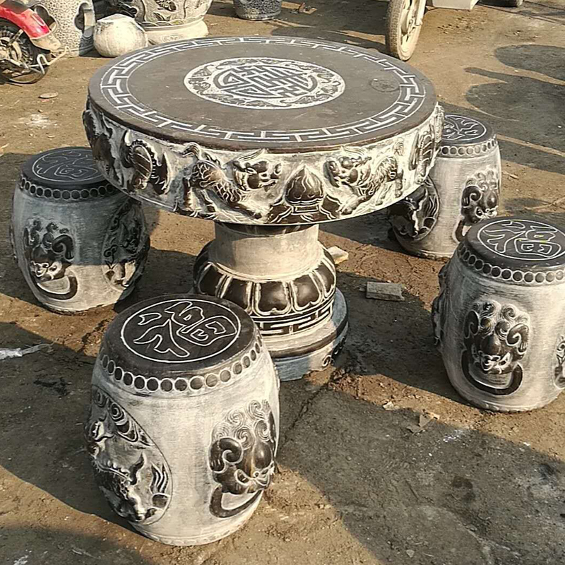 Stone Table Courtyard Stone Carving Ornaments