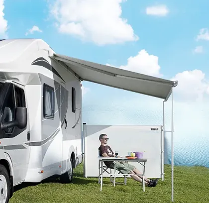 Manual Control Vinyl Awning for RV Caravan Motorhome