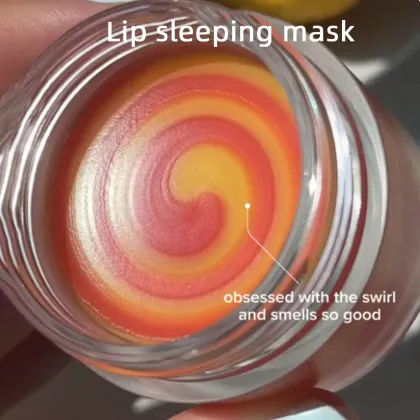 Non-Sticky Hydrating Lip Mask Balm - Unique Swirl Lip Sleeping Mask