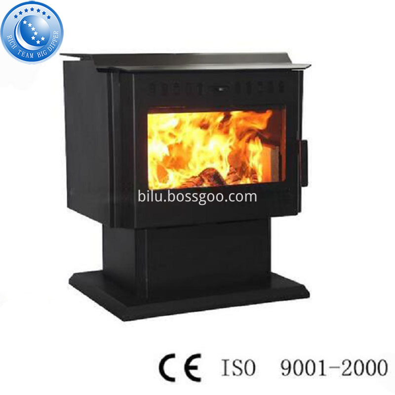 With Fan Wood Burning Fireplace