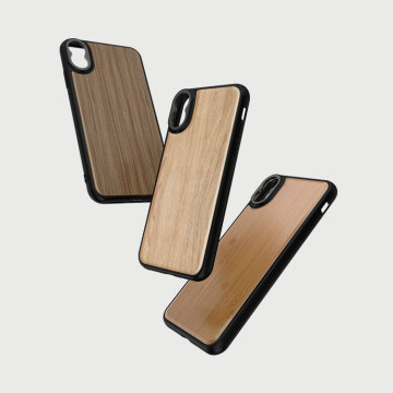 LIEQI OEM Natural Real Wood Smartphone Case for iPhone
