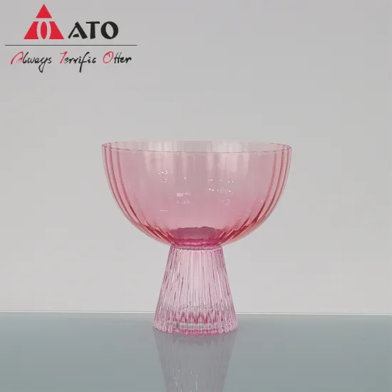 ATO high transparent dessert milkshake Ice Cream Bowl