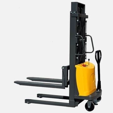 Semi-Electric Stand-On Pallet Stacker: Enhancing Efficiency and Ease of Use