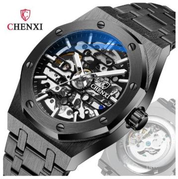 Brave Light Chenxi Men's Automatic Mechanical Wristwatches - Top Brand Waterproof Stainless Steel Sport Watch