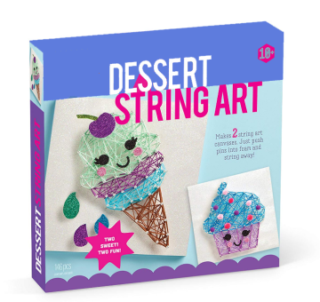 Craft-Tastic String Art Kit: 2 grote canvas kunststukken maken