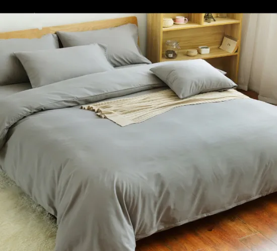 Customized Solid Color Polyester Fabric For Bedding Set