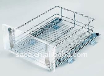 Kitchen metal wire storage basket