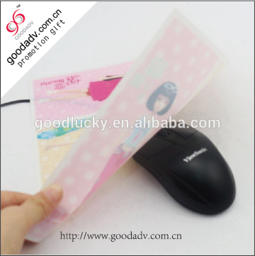 2014 promotion logo custom super thin Personalized pp mouse pad