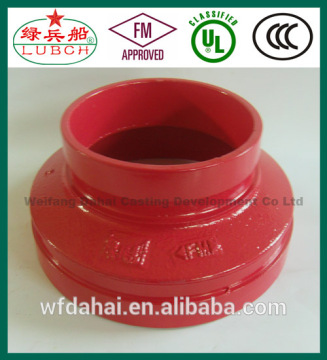 FM UL Approved ASTM A536 Ductile Iron Grooved concentric Reducer