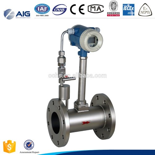 SS304 Flange type vortex flowmeter for gas