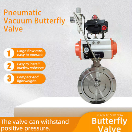 공압식 진공 버터플라이 밸브 316L
