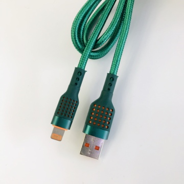 DK-32 Gypsophila Braided Auto USB 2.4A Type C Fast Charging Cable