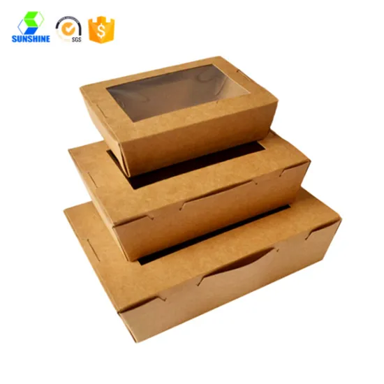 High quality kraft window paper boxes