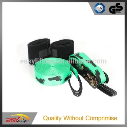 Experienced Supplier OEM 15M Slackline with Ratchets and Loops