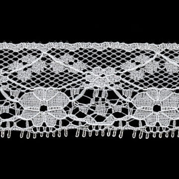 Nylon Lace Trim in Various Designs and Colors, Customized Sizes and Widths are Accepted