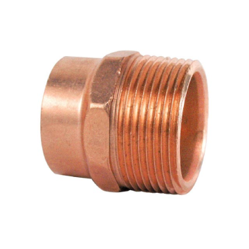 copper pipe fitting male adaptor