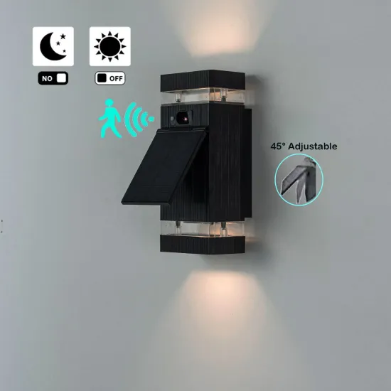 Energy Saving Outdoor IP65 Solar Motion Sensor Wall Lights for Garden Lighting